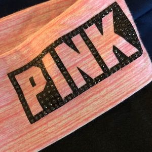 PINK (VS) fold over yoga leggings SIZE M